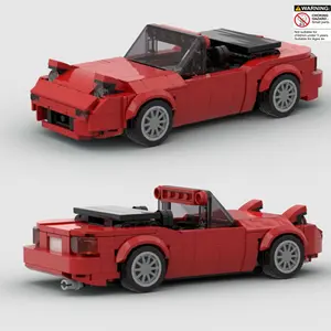 Two-seater Sports Car, 305pcs/set Creative Racing Car Building Block Sets Toy, Educational Assembly Toy for Adults, Model Car Kit, Creative Building Blocks