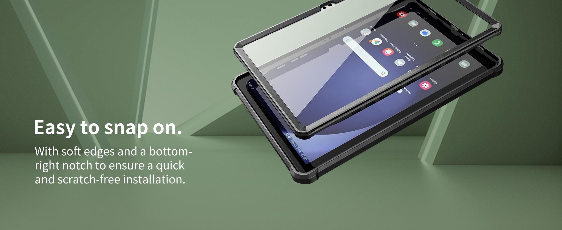 Dexnor Case for Samsung Galaxy Tab A9 Plus 2023, [Built-in Screen Protector & Kickstand] Heavy Duty Shockproof Full Body Protective Tablet Cover for Galaxy Tab A9+ 11 Inch