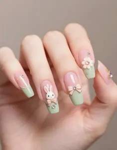 Suzy(5104)gc.12 sets handmade press-on nails selectable size and length random style