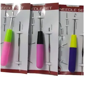 3-Piece DIY Wig Crochet Hook Set Handmade Wig Weaving Crochet Hook Set Dreadlock Wig Crochet Hook Set Haircare Heatless