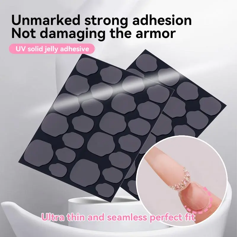 UV Jelly Glue Nail Art Fake Nails Tools Transparent Nail Sticker Super Strong Adhesion Tape Glue Stickers Manicure Accessories
