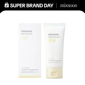 [Top Selling] mixsoon Bean Sunscreen 1.69 fl.oz / 50ml — Airy Watery Texture, No White Cast, Daily Korean Face Sunscreen,summerwins