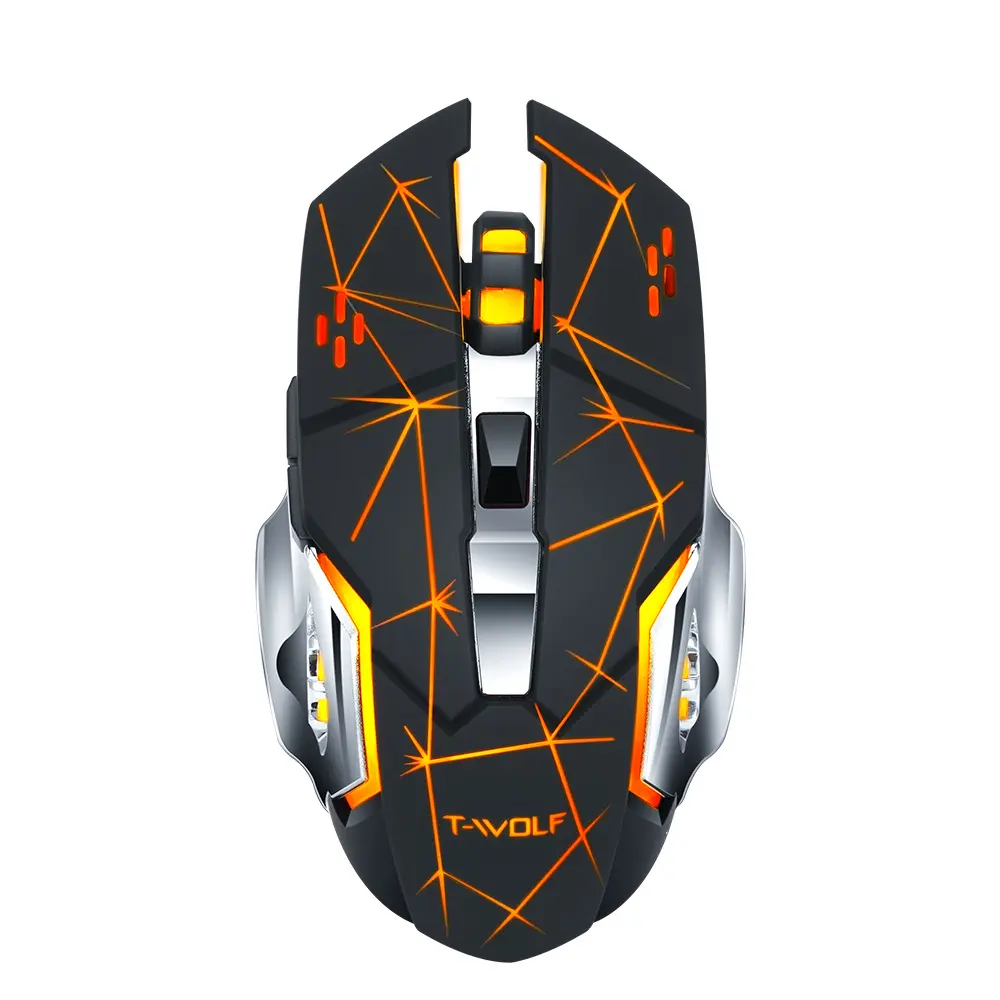 Thunderwolf Q13 Wireless Mouse Rechargeable Bluetooth Dual Mode Gaming Luminous Mechanical Mouse