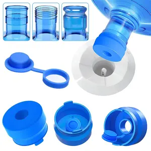 3/6 PCS 3 & 5 Gallon Water Jug Cap, Upgrade Reusable Replacement Caps, Non Spill Lids for 55mm Water Bottle,Drinkware Accessories for Home Office Dormitory
