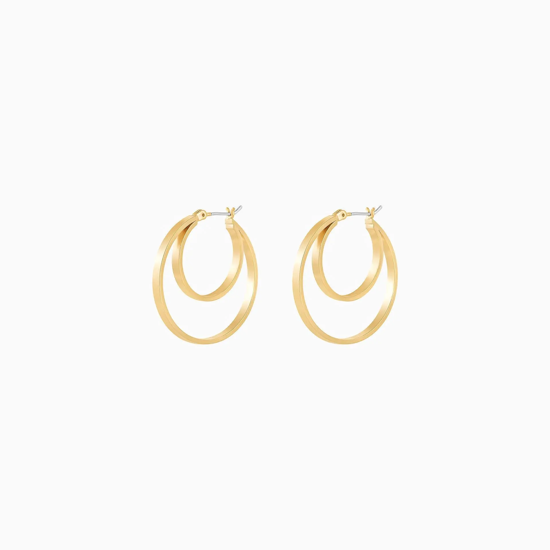 April Double Hoop Earrings