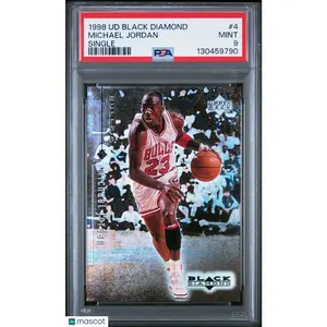 1998 Upper Deck Black Diamond Michael Jordan Single #4 PSA 9