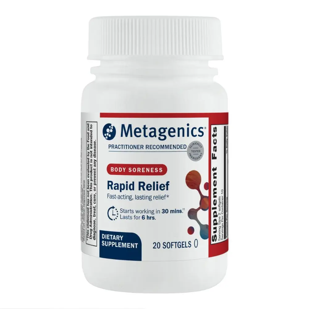 Metagenics Rapid Relief - Herbal Softgel with Turmeric & Boswellia