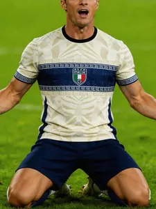 2026 Italy World Cup Football T-Shirt, Sport Jersey, Men & Youth Sports Top, Comfortable Round Neck, Casual Wear, Ideal for Matches & Training, Athletic Activewear