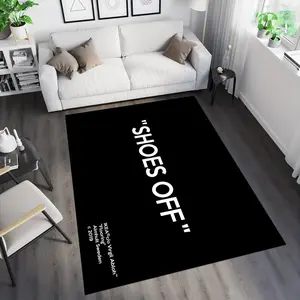 Shoes Off Rug,Sneaker Rug,Shoes Rug,Shoes Room Rug,Area Rug,Unique Rug,Hypebeast Rug,Best Seller Rug,Black Rug,Awesome Room Rug,Gift For Her