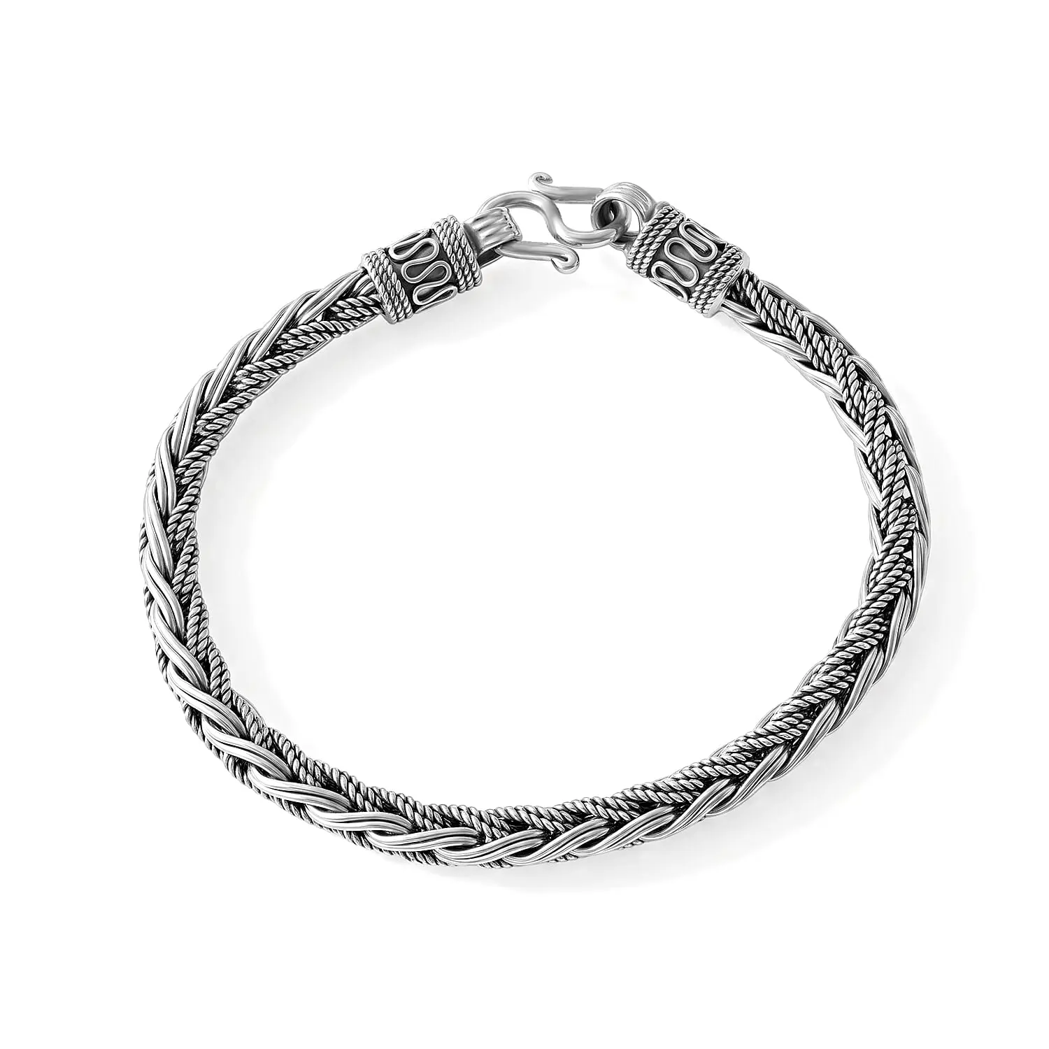 D''Joy Sterling Silver Bracelet (Size - 8), Silver Wt. 27.32 g