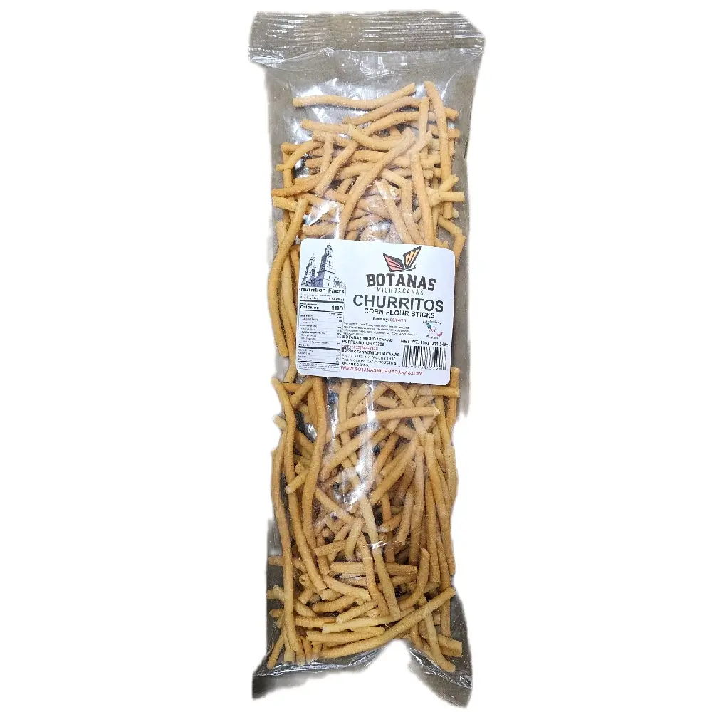 CHURRITOS MICHOACANOS - Corn Flour Stick / Bag With 845g / CHURRITOS MICHOACANOS - Corn Flour Stick / Bag With 845g /