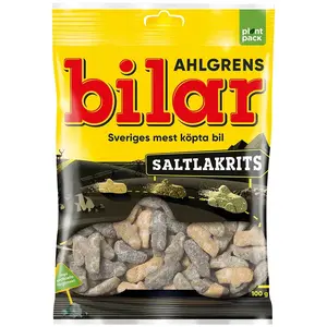 Ahlgrens Bilar Salty Licorice - Classic Swedish Candy 100g