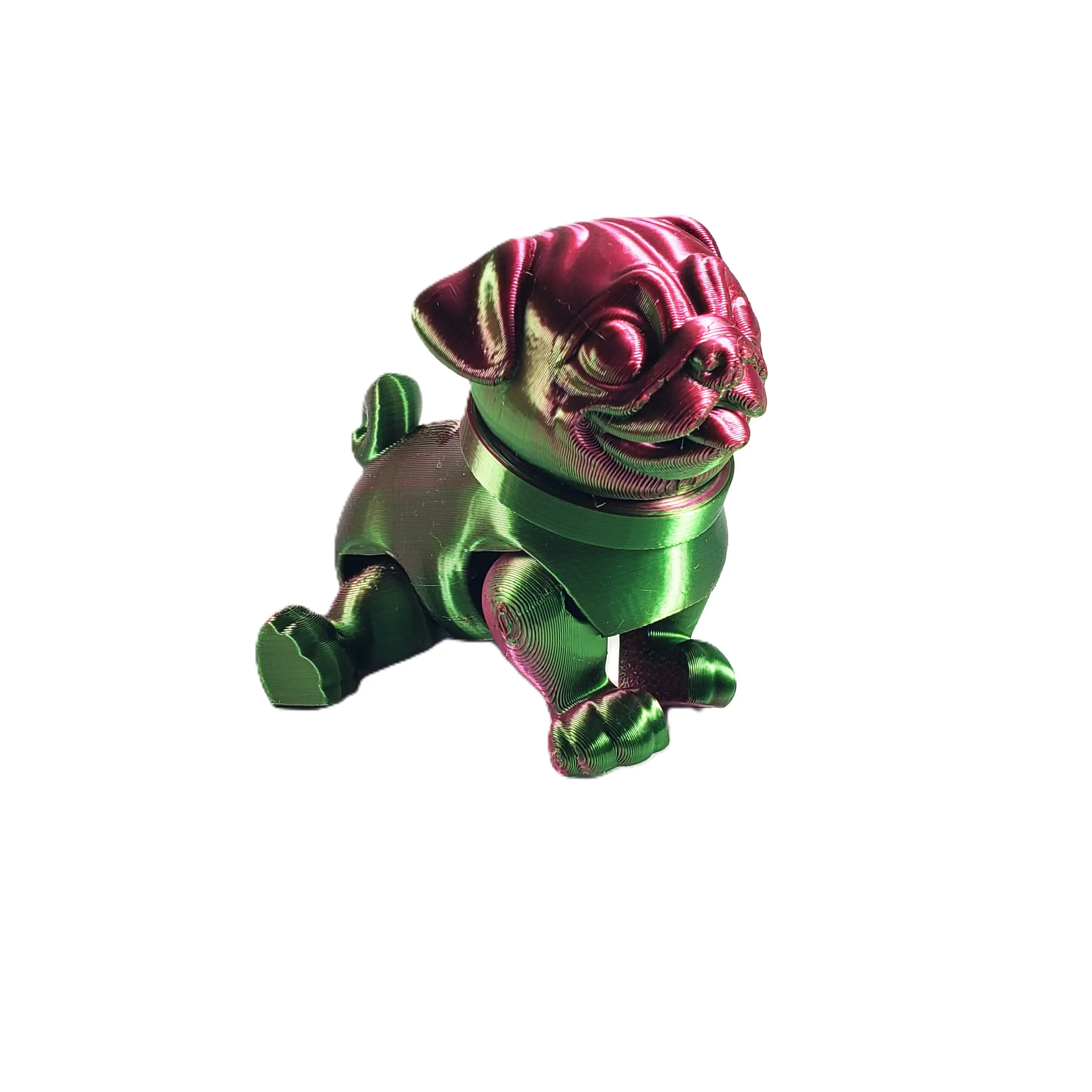 3D Printed Articulating Pug- Home Decor Ornaments