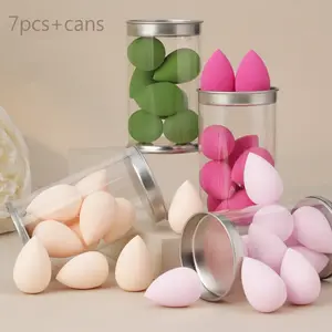Mini Makeup Sponge Set, 7 Counts/set Soft Wet and Dry Dual Use Makeup Sponge, Professional Makeup Tools for Women & Girls, Beauty Products, Beauty Sponge