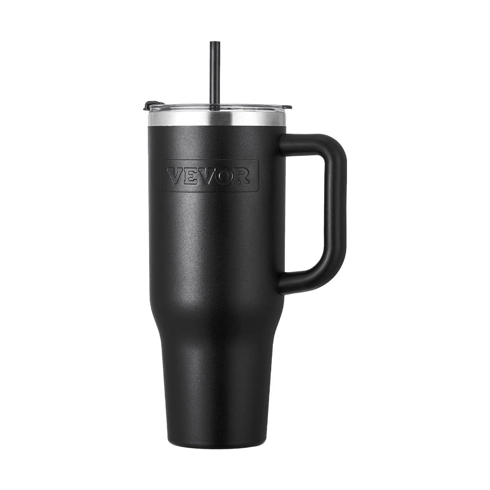 【Summerfinds】VEVOR 40 oz Insulated Water Bottle Stainless Steel Coffee Cup Handheld Black