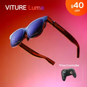 VITURE Luma XR Glasses, Smart Glasses 146” 1200p Ultra Sharp Display 1000 Nits 50° FOV Dimming Adjustments USB-C for iPhone Android Mac PC Steam Deck Switch 2