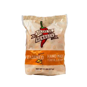 Salsas de Mendoza Seasoned Tortilla Chips - Pack of 10, 11oz Bag, Authentic Mexican Flavour - Snack, Crispy