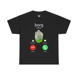 Humorous Borg Calling Shirt for St Patricks Day Drinking Unisex Cotton Tee