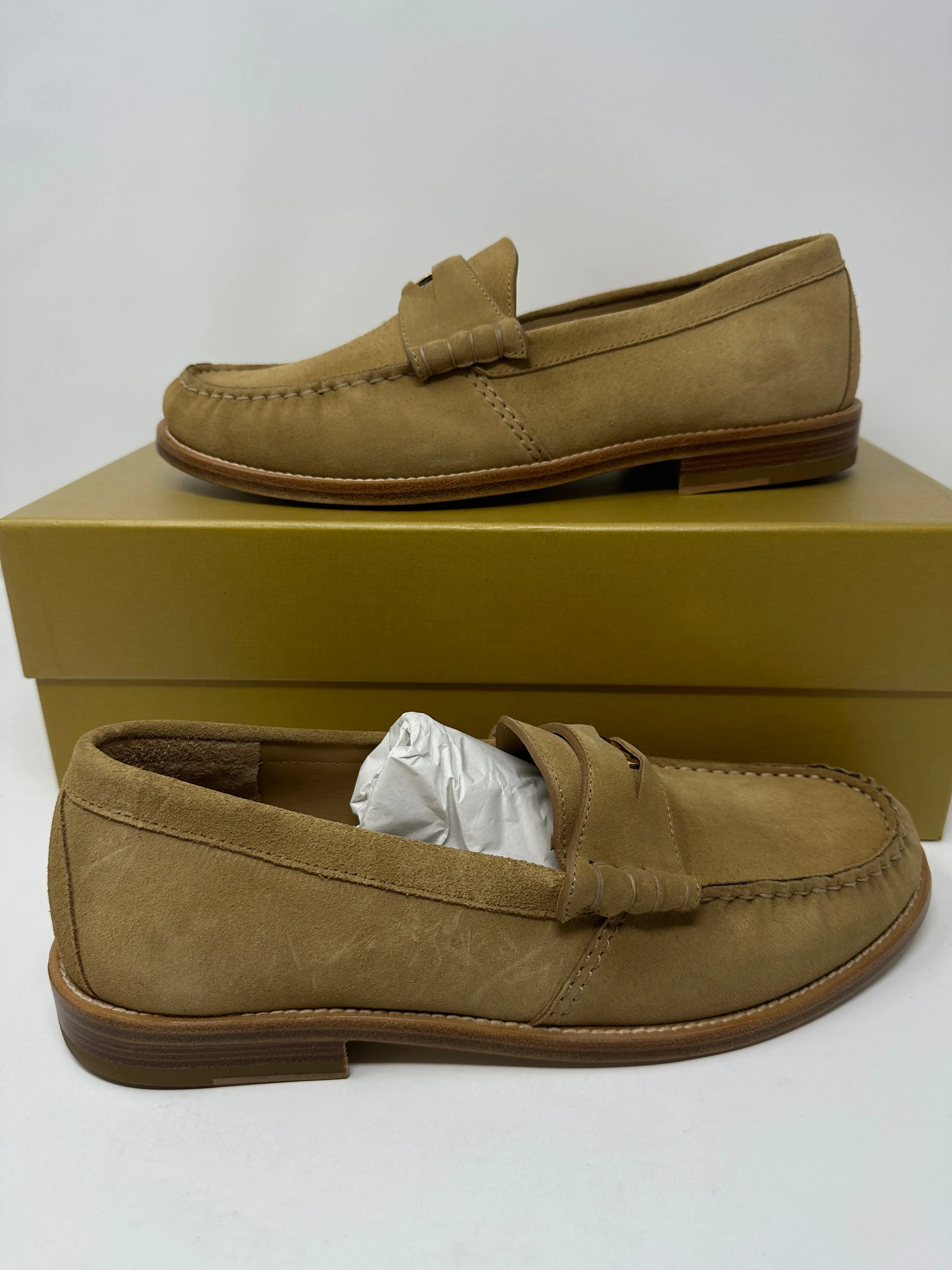 RHUDE Authentic Men's Slip On Loafer Shoes Tan Size 10M MSRP $595