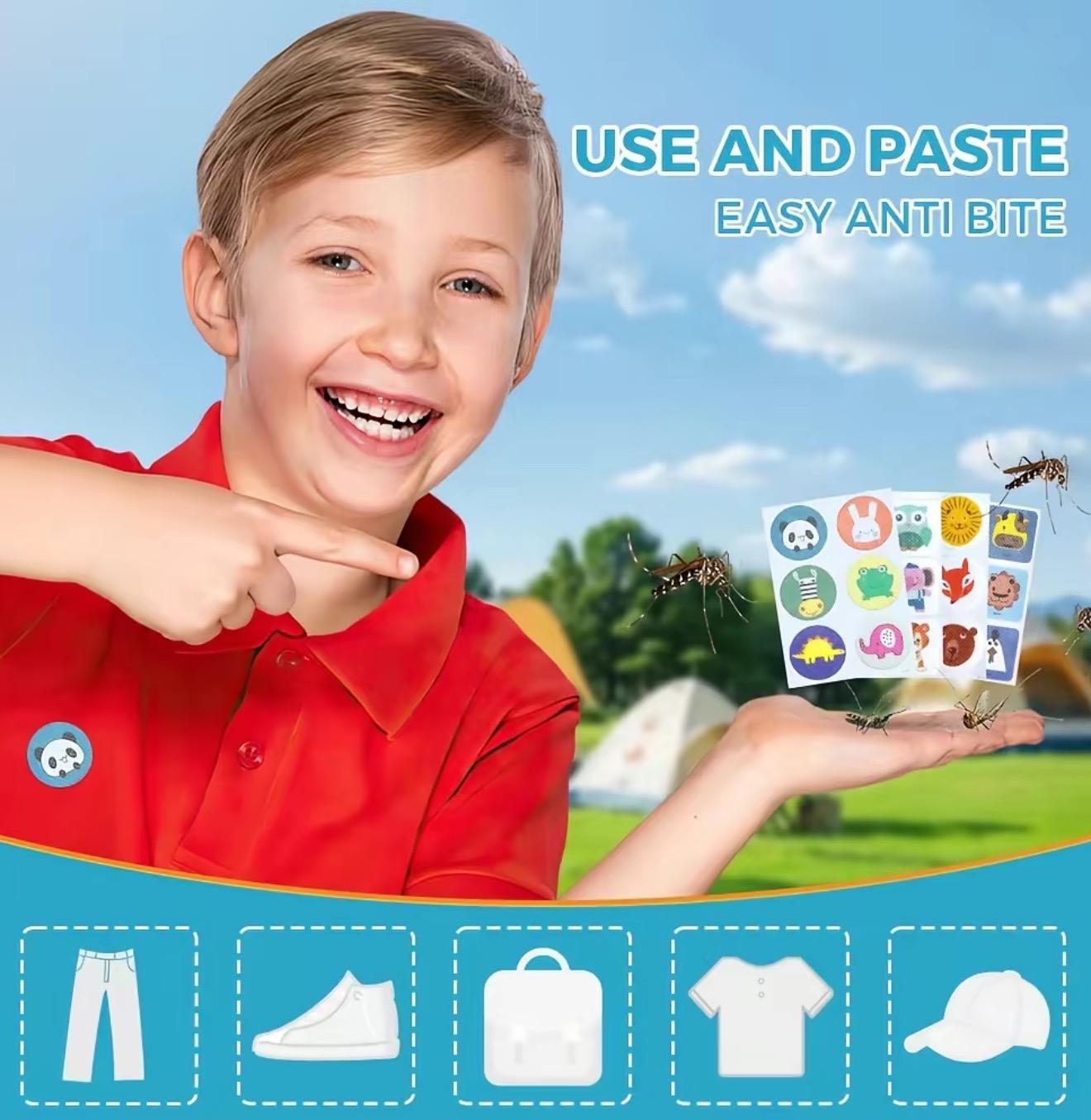 3pc(108Count)Mosquito RepelleniPatches- forKids & Adults Shaped Badges withEssential Oils, DEET-Free & Natural Bug Protectionfor Travel, camping & Outdoor Play