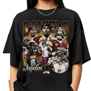 Jayden Daniels Shirt, Football American Graphic Vintage, Football 90s Gift Fan Unisex Shirt, Gift For Men and Women 27OP3