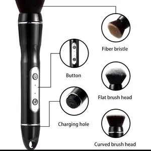 2in1 Rotating Electric Makeup Foundation&Powder Brush - For Flawless Makeup Application