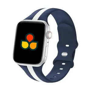 Two Tone Silicone Sport Band - Durable Wearable with Colorful Design and Comfortable Fit