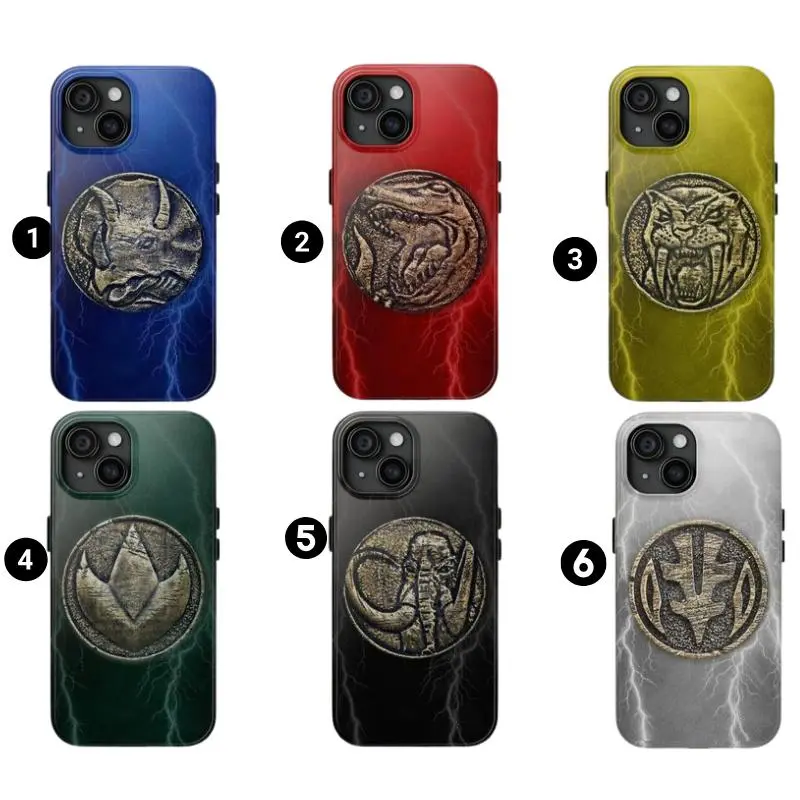Mighty Morphin Power Ranger Tough Case  – check our available sizes.Suitable for iPhone 17-11 Pro Max/Plus and  Samsung Galaxy S23-25