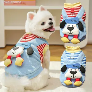Teddy Bichon Pomeranian Puppy Clothes Autumn And Winter Warm And Cold-proof Golden Fur Edge Shepherd Corgi Medium And Large Dog Fleece Jacket