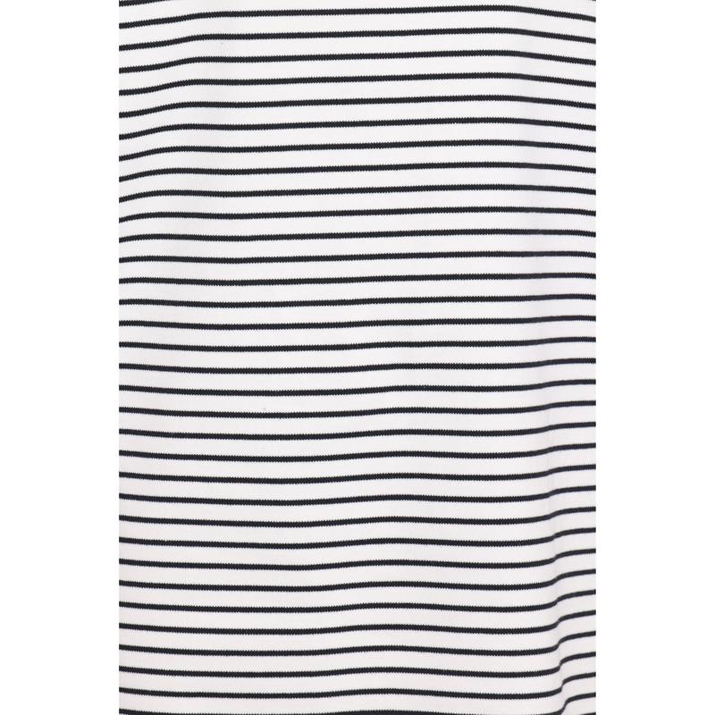 Hellen Stripe Short Set - White Black Stripe