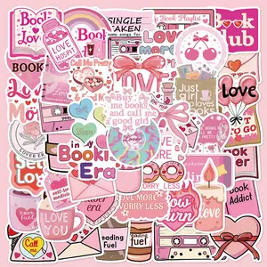 50 Valentine's Day Heart-Shaped Stickers, Suitable for Scrapbooks, Diaries, Laptops, Water Bottles, Cars, and Other Faith-based Designs—gifts with Positive Messages.