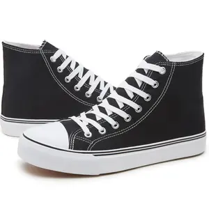 Mens canvas shoes high top sneakers