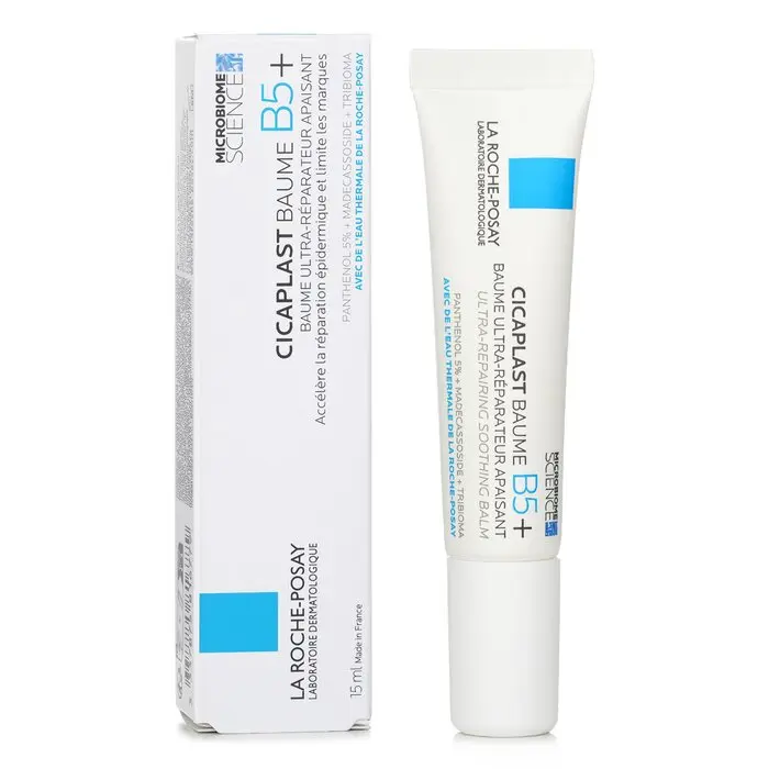 La Roche-Posay Cicaplast B5 Balm - Antibacterial Healing Cream, 15ml Vitamin B5 Moisturizer for Skin Repairing, Accelerate Recovery, 3 Months and Up, Hypoallergenic for Sensitive Skin, Laser Aftercare Repairing