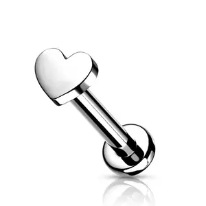 Solid Flat-Bottomed Strap Thread Internal Thread Flat Heart Top