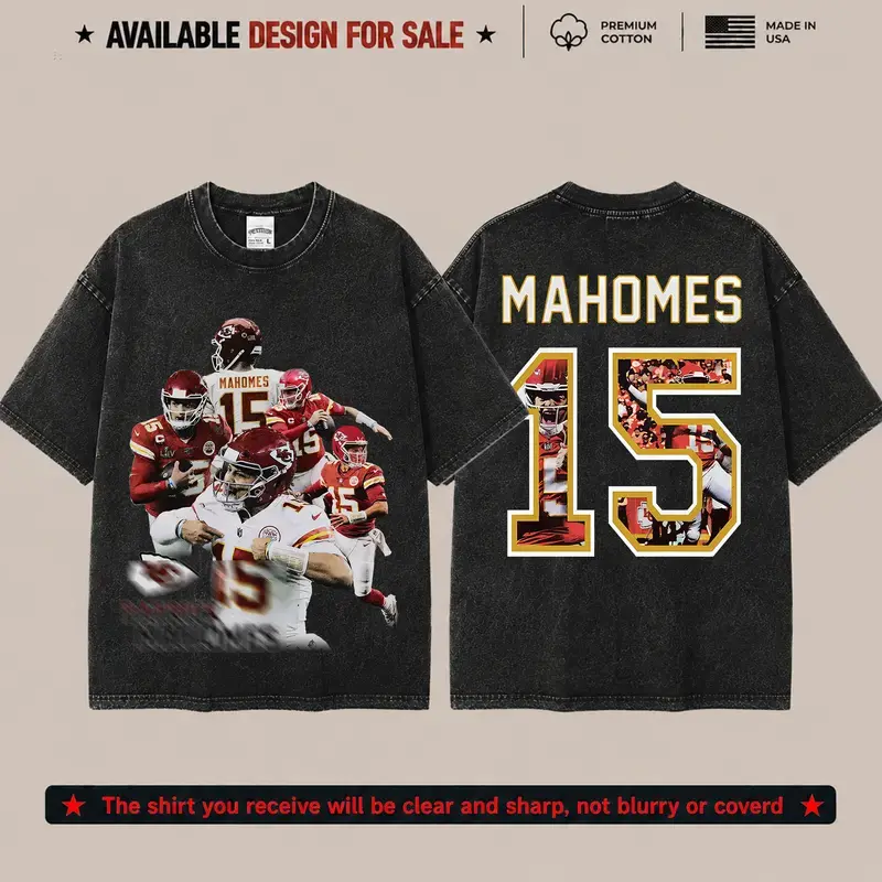 Patrick Magic Mahomes 15 Premium Acid Washed Cotton T-Shirt,Kingdom Apparel, Mahomes Football Fans Streetwear Tee, Gift For Football Fan Graphic Tee T-Shirt