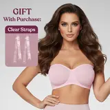 HSIA Bella Women's Convertible Strapless Minimizer Bandeau Bra Underwire Unlined for Large Bust