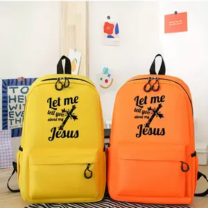 Jesus Cross Print 16 Inch Laptop Backpack - Lightweight Casual Daypack Travel Business Computer Bag, Shockproof Design, Sports Gym Storage Backpack