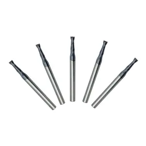 LU&MN Carbide Square End Mill 2 Flute 3/32"-2T for Milling Alloy Steels, Hardened Steel, Metal & More Cnc Machine Tool
