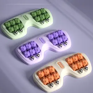 Cat Paw Foot Massager for Home Use, Adult Foot Therapy and Health Care, Leg Acupoint Magnetic Therapy, Four Rows of Rolling Massager for Foot Soles Daily