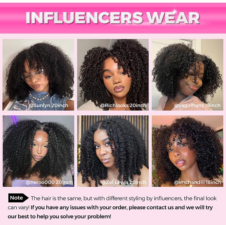 CurlyMe Pre-Bleached Wear Go Yaki Straight 7x5 Pre-cut HD Lace Closure Wig Pre plucked Natural Black Shipping in 24H