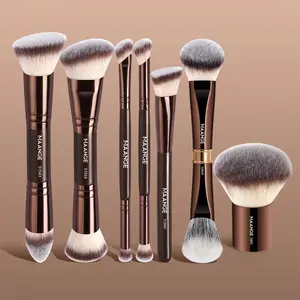 Maange 7-Piece Makeup Brush Set, Makeup Brushes Set, Foundation Brush, Loose Powder Brush, Eyeshadow Brush, Concealer Brush, Blush Brush, Ideal for Beginners, Cosmetic Brush Set