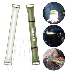 Outdoor Folding Inflatable Camping Light Solar Inflatable Light Waterproof Magnetic Gas Pillar Fill Light Stick Light