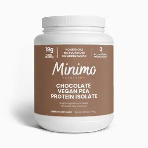 Chocolate Vegan Pea Protein Isolate Powder, 2.09 lbs