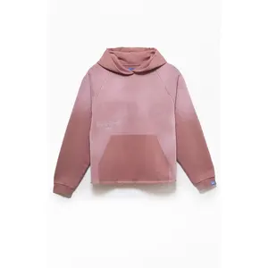 A.R.C. Men's Rose Taupe Vintage Wash Heavyweight RaglanÂ CutoffÂ Oversized Fleece Hoodie