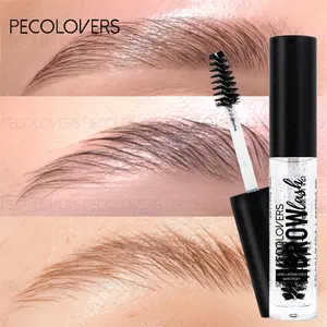 1pc Transparent Brow Gel with Brush, Lightweight Colorless Refreshing Brow Gel, Suitable for All Light Beige Types, Ideal for Wild Eyebrows