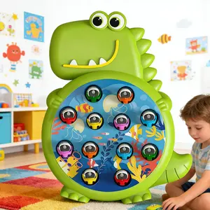 Interactive Electronic Fishing Toy, Family Game Night,Cute Crocodile/Dinosaur Fishing Game, Birthday Gift