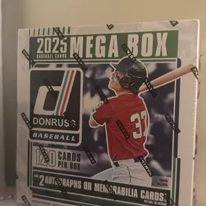 Donruss 2025 Mega Box Baseball Cards - 120 Cards Per Box with 2 Autographs or Memorabilia Cards