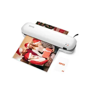 VEVOR Laminator Machine, Thermal Laminator for Max A4 Paper Size, 3-4 min Quick Warm Portable Laminator, 3-5 mil Thickness, Ideal for Home, Office, Business, or School Supplies, White + GreySummervibes