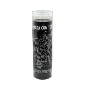 Destroy Everything Candle Black (Veladora Arrasa Con Todo Negra): To break up a crossed condition or dispel all jinxes