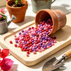 100 Seeds Impatiens Balsam Garden Flower Seed Mix for Year-Round Blooming in Four Seasons Ideal for Patio Outdoor and Balcony Planting Eco-Friendly High Germination Rate